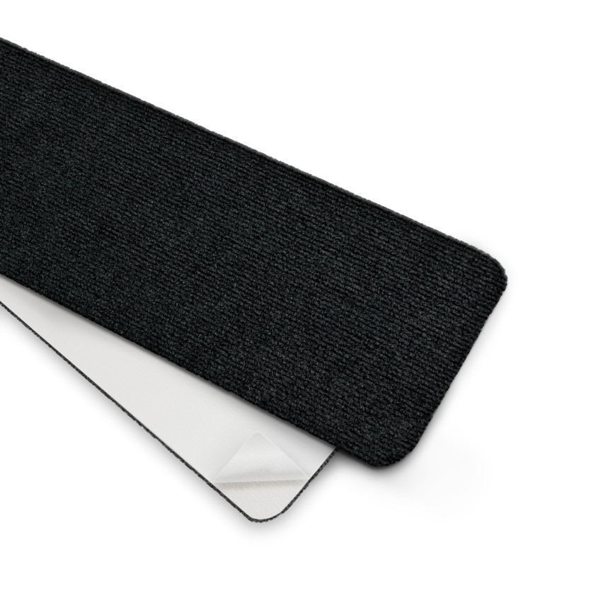 Självhäftande trappräcka, halkfri rak 76x20 cm, trapptäckning, svart