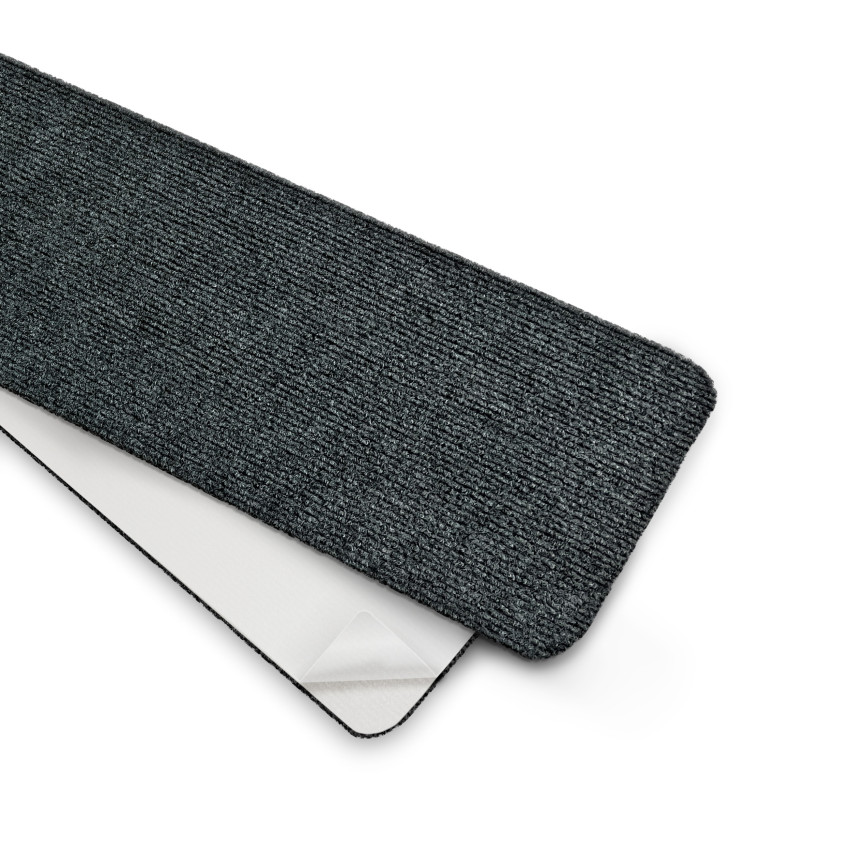 Självhäftande trappräcka, halkfri rak 76x20 cm, trapptäckning, grå