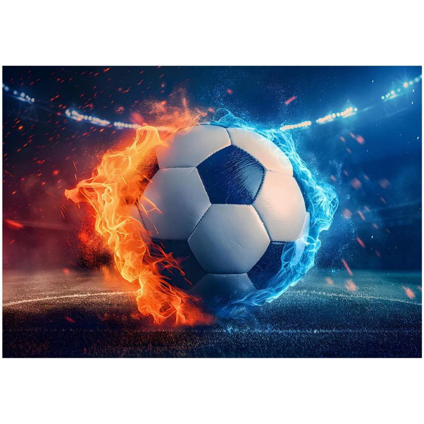 tapet fotboll 3D fotboll för pojkar ungdoms tapeter 200x140
