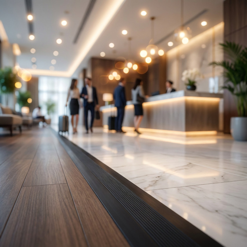 PVC-dilatationslist, flexibel skarvlist för PVC-golv och kakel, 70x2mm, svart