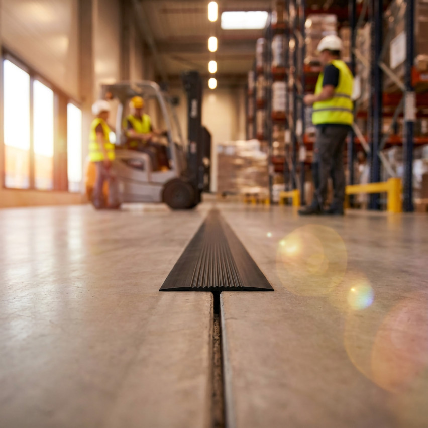 PVC-dilatationslist, flexibel skarvlist för PVC-golv och kakel, 70x2mm, svart