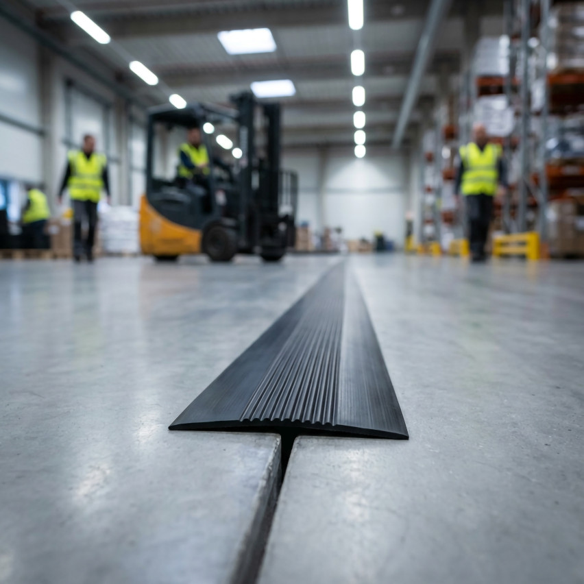 PVC-dilatationslist, flexibel skarvlist för PVC-golv och kakel, 70x2mm, svart