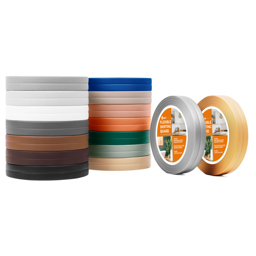 Självhäftande mjuk golvlist 10x10mm för kök och badrum PVC-band för fogtätning grön 5m