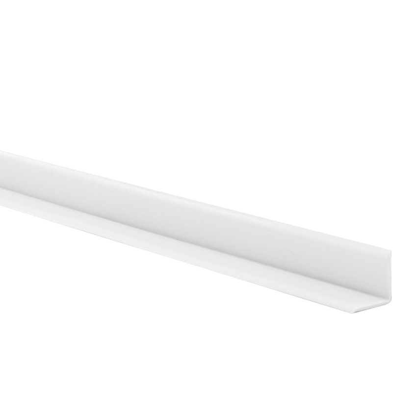 Kantband PVC 10x10 mm, självhäftande, flexibel, ljusgrå, 5 m