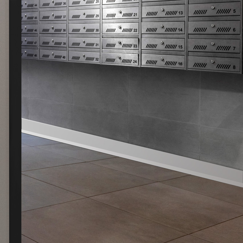 Golvlist självhäftande PVC 32x23 mm självhäftande flexibel golvlist, sockelbräda sockel, björk