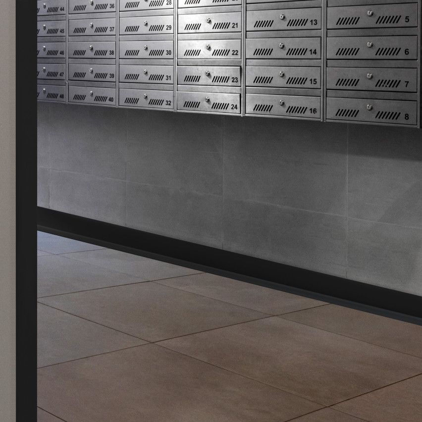 Golvlist självhäftande PVC 32x23 mm självhäftande flexibel golvlist, sockelbräda sockel, svart