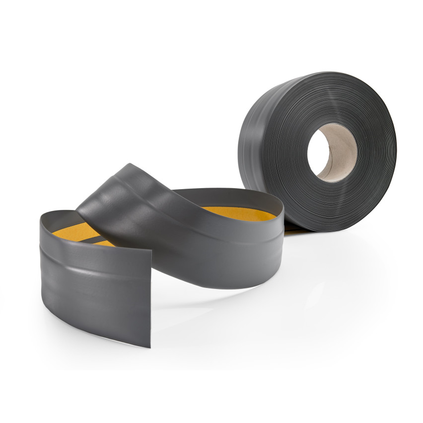 Golvlist självhäftande PVC 50x20 mm självhäftande flexibel golvlist, sockelbräda sockel, grafit