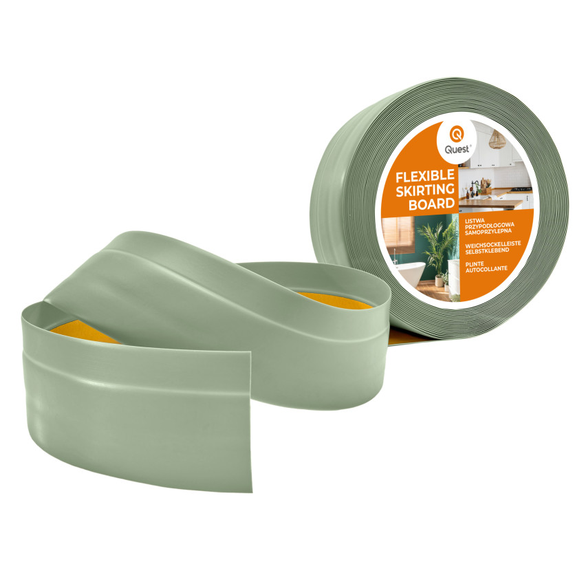 Självhäftande PVC golvsockel 50x20mm ljusgrön