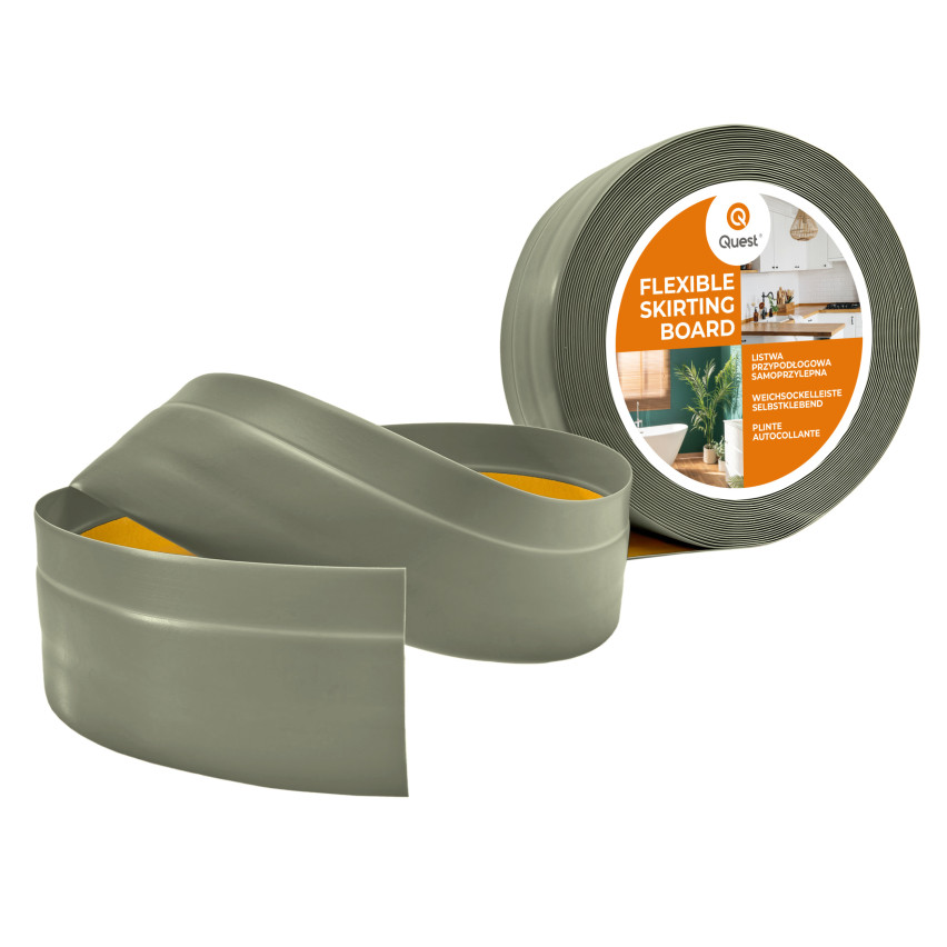 Självhäftande PVC golvsockel 50x20mm olivgrön