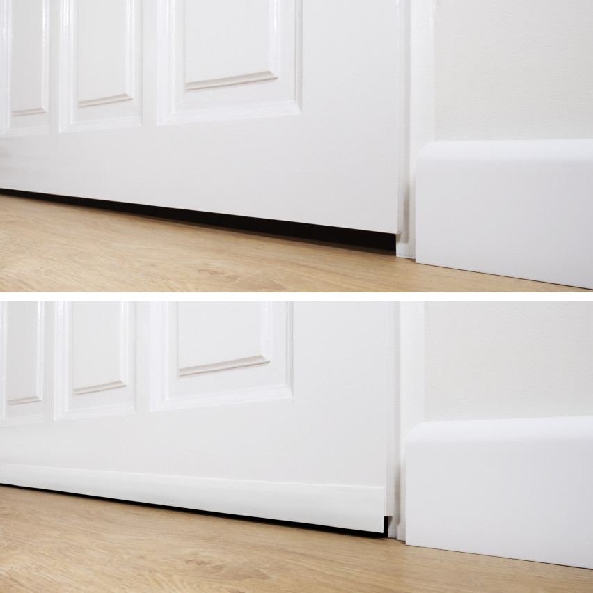 Dekorlister PVC grafit, självhäftande, avslutningslist, dekorativ