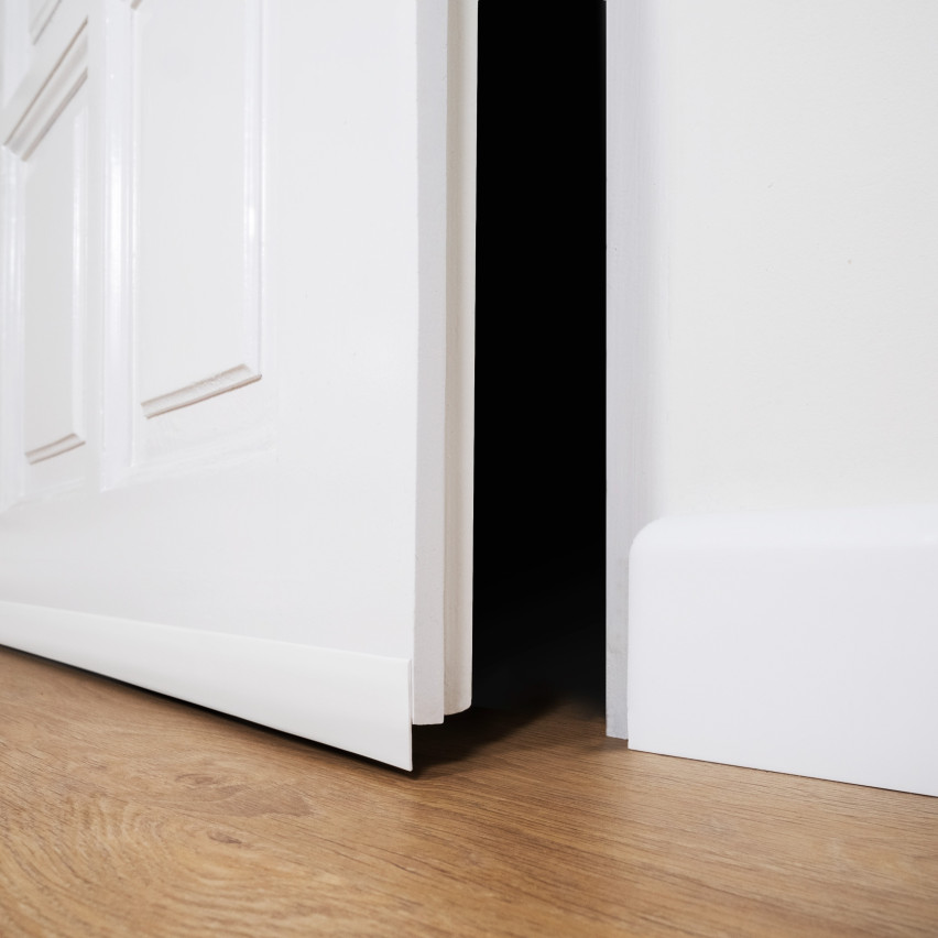 Dekorlister PVC grafit, självhäftande, avslutningslist, dekorativ