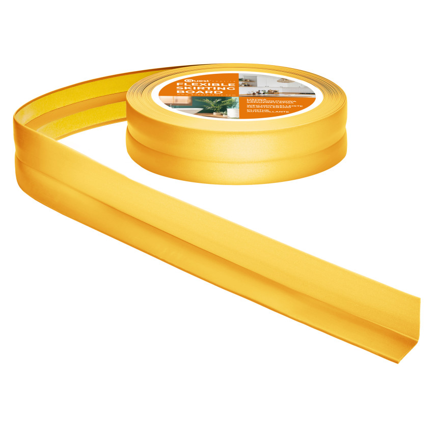 Monteringslist PVC guld, avslutningslist, självhäftande, flexibel