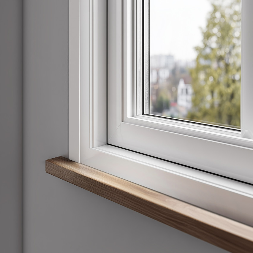 Tätningslist fönster PVC  dekorativ, vit