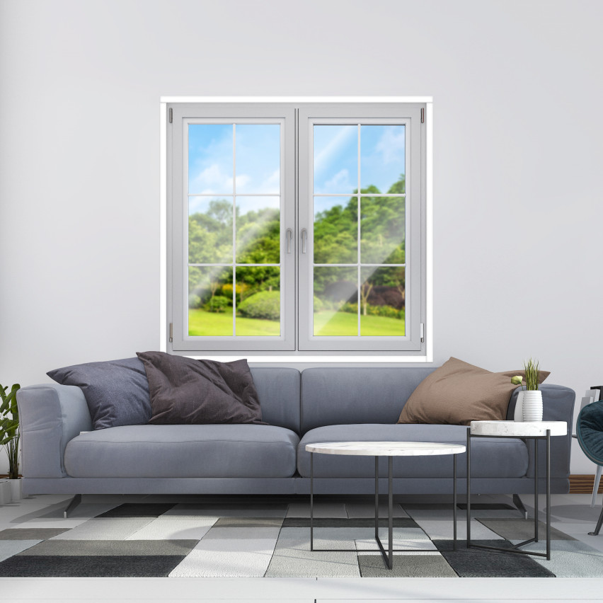 Tätningslist fönster PVC  dekorativ, vit