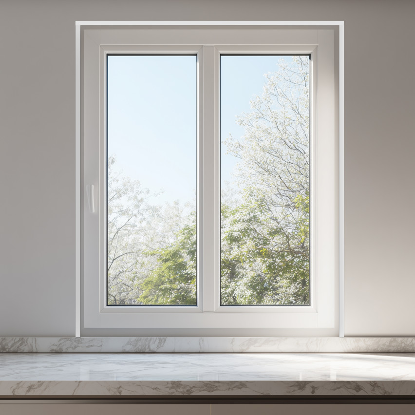 Tätningslist fönster PVC  dekorativ, vit