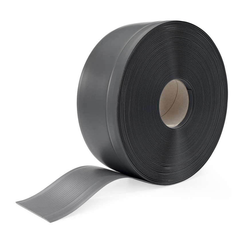 Golvlist självhäftande PVC 70x20 mm, flexibel golvlist, sockelbräda sockel, mörkgrå
