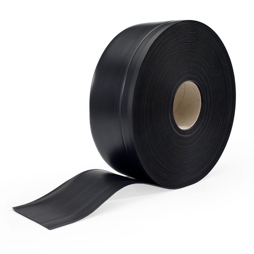 Golvlist självhäftande PVC 70x20 mm, svart, flexibel golvlist, sockelbräda sockel