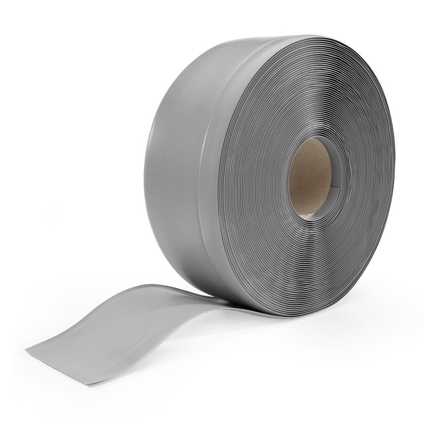 Golvlist självhäftande PVC 70x20 mm, grå, flexibel golvlist, sockelbräda sockel