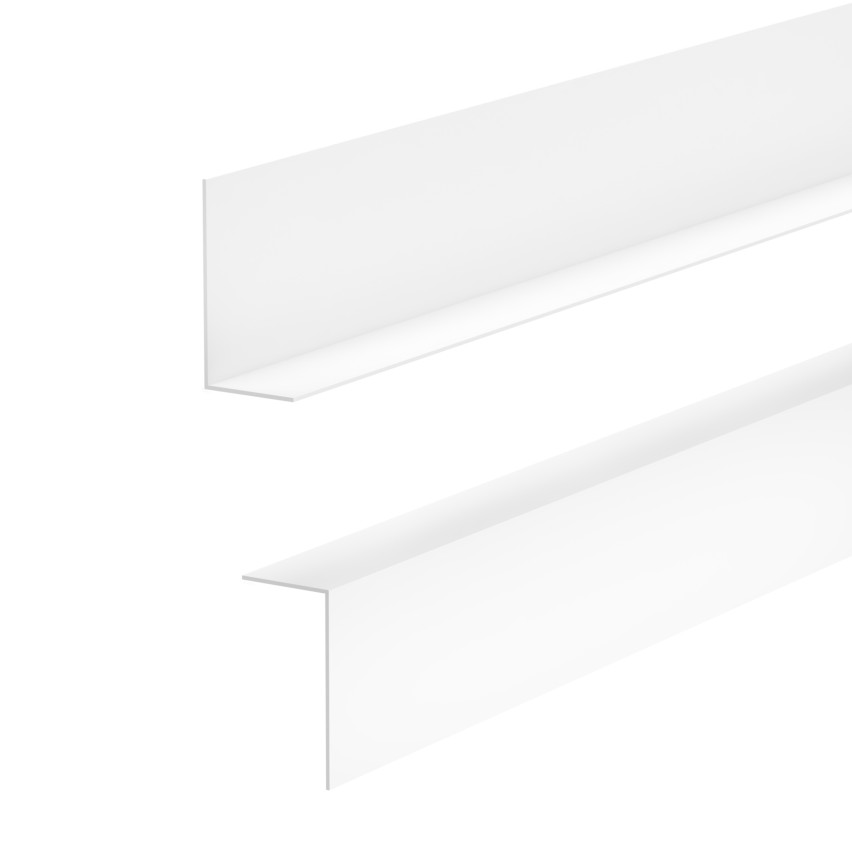 Minimalistisk PVC golvlist – hård, vit