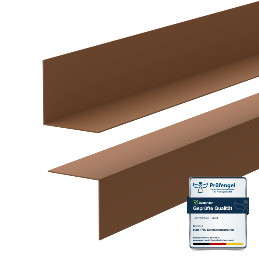 Minimalistisk PVC golvlist – hård, brun