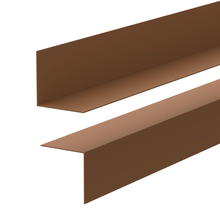 Minimalistisk PVC golvlist – hård, brun