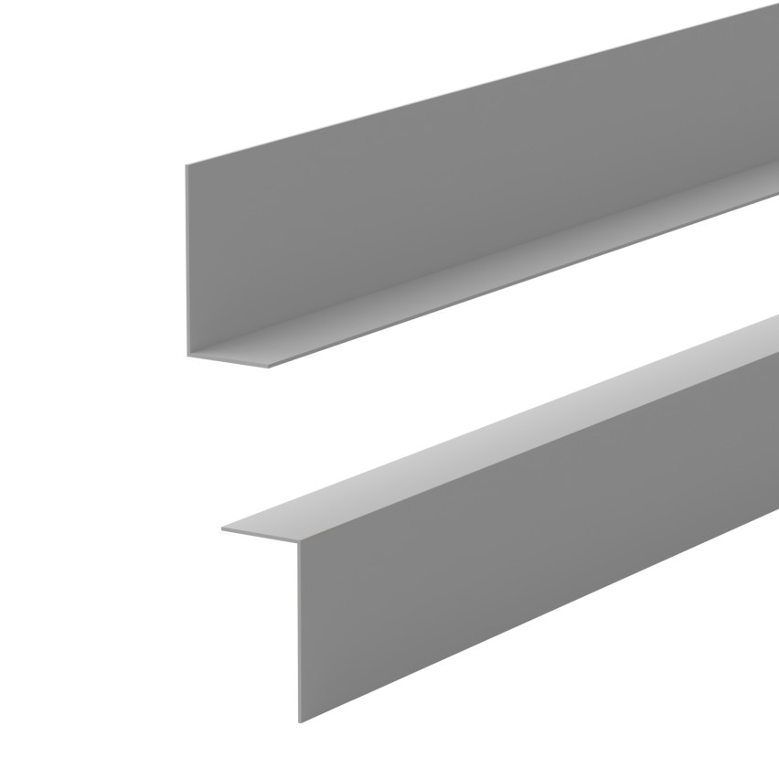 Minimalistisk PVC golvlist – hård, grå