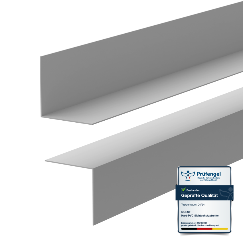 Minimalistisk PVC golvlist – hård, grå