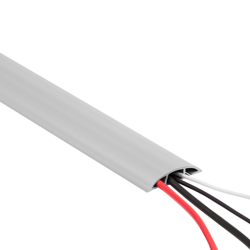 Maskering Halvcirkelformad kabelkanal PVC  PK, grå