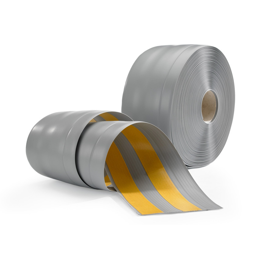 Golvlist självhäftande PVC 100x25 mm självhäftande flexibel golvlist, sockelbräda sockel, grå