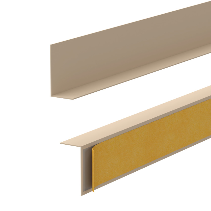 Minimalistisk självhäftande PVC golvlist – hård, beige