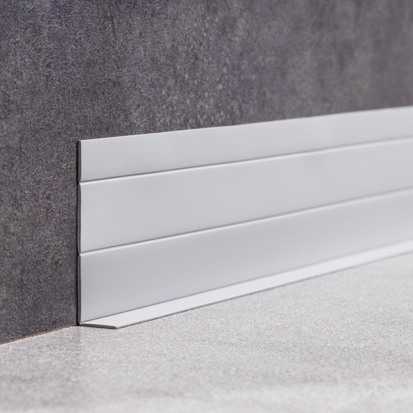 Mångsidig PVC-list 4-i-1 – Självhäftande Avslutningspanel, Grå