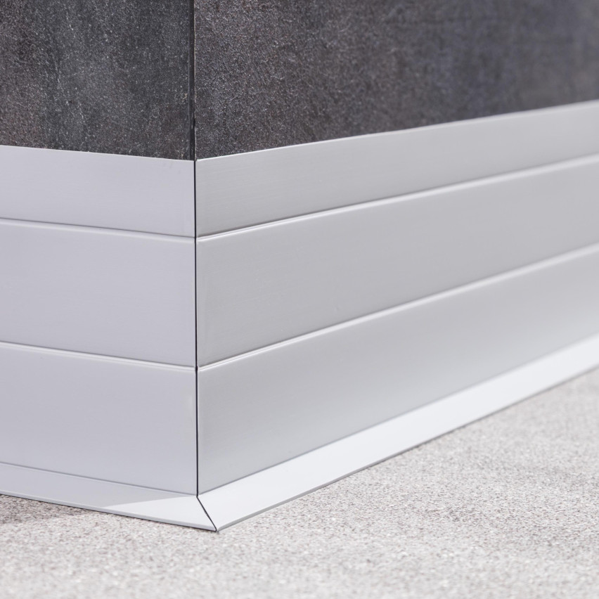 Mångsidig PVC-list 4-i-1 – Självhäftande Avslutningspanel, Grå