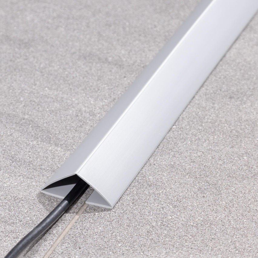 Mångsidig PVC-list 4-i-1 – Självhäftande Avslutningspanel, 120 mm, Mörkgrå