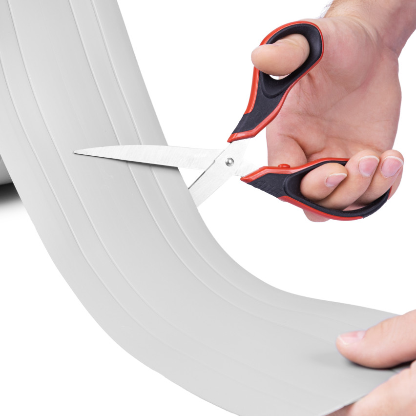 PVC Multifunktionell List 2in1 – Självhäftande Avslutningspanel, 110Mm, Grå