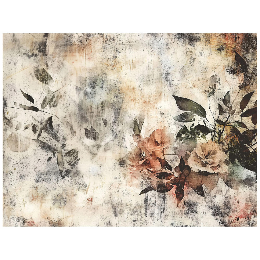 VINTAGE VACKRA BLOMMOR VINTAGE VACKRA SITTRUM Väggmålning 400x280