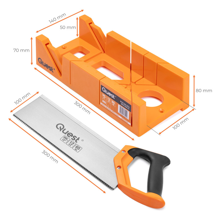 Geringslåda med 300 mm (12”) såg, vinkelkapningsverktyg för PVC