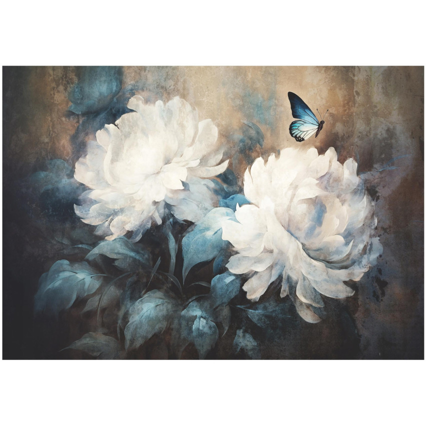 tapet blommor på betong pioner stora för vardagsrum sovrum tapeter 200x140