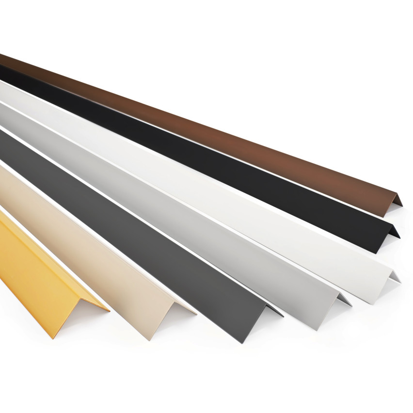 Hård hörnskyddslist PVC dekorativa beige, vinkelprofil KT