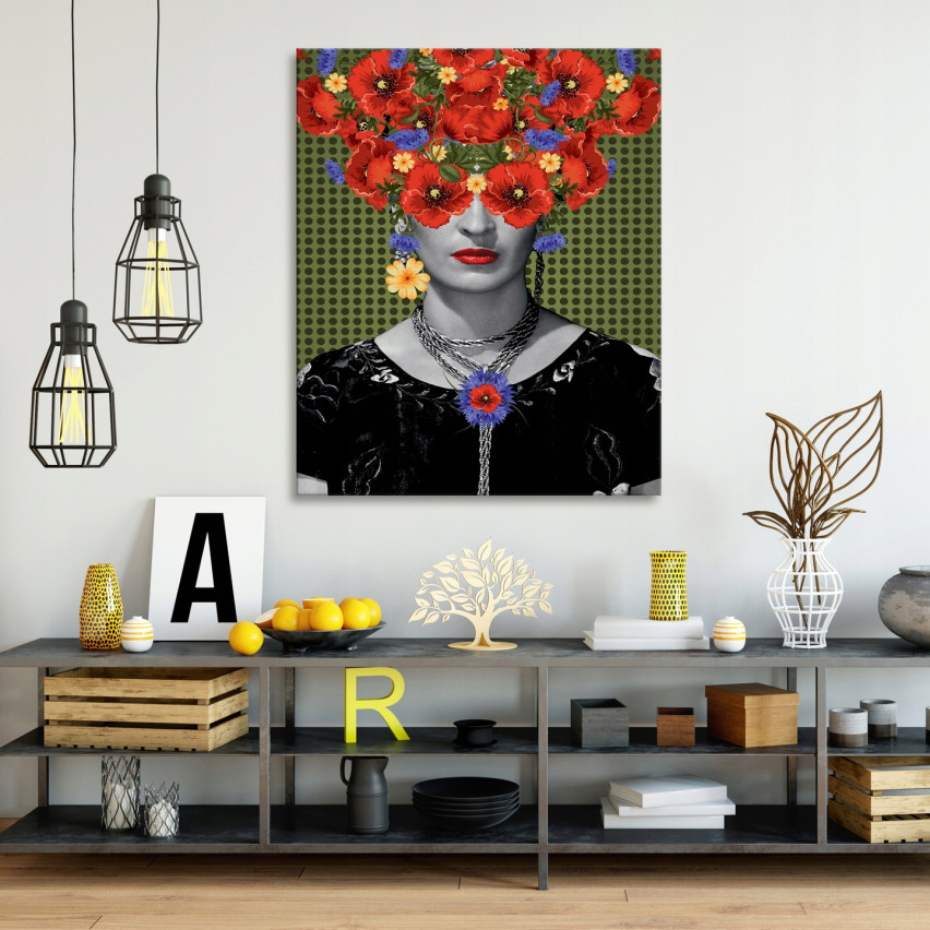 Frida Kahlo Vardagsrumsbild Stor Modern 100x70