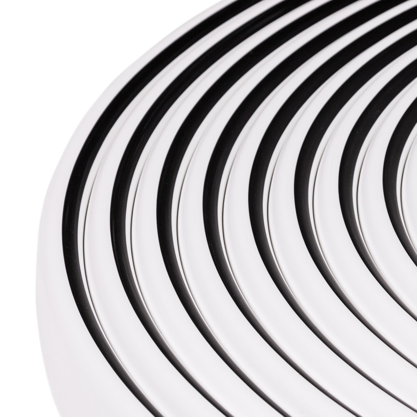 Ledstång trappa PVC LUX  40x8 mm, handräcke i mjuk, svart, 1 m