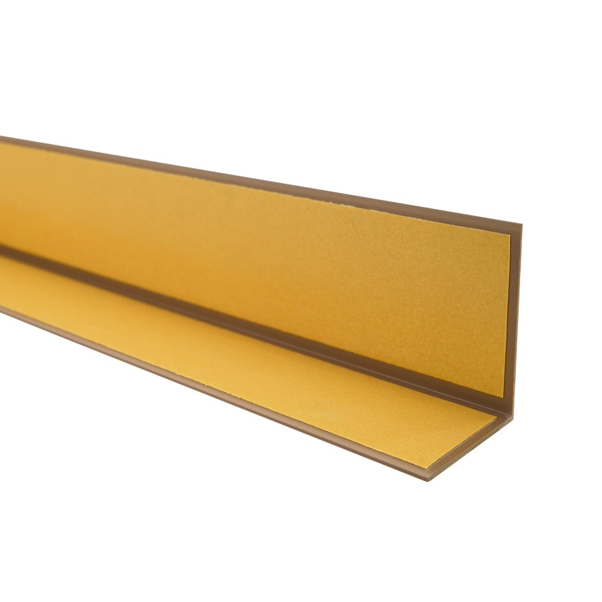 Hårt hörnskyddslist PVC självhäftande, dekorativa brun, KTK