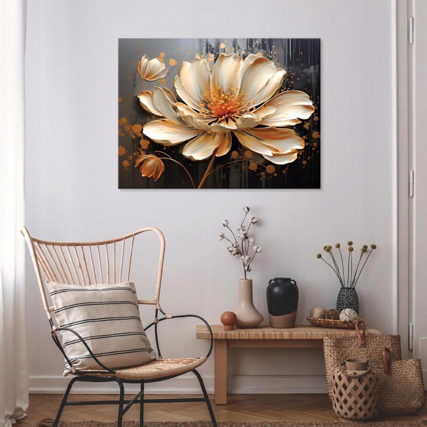 ABSTRAKT 3D LILIA FLOWER ABSTRAKT bild på duk Vägg till sovrum Vardagsrum 60x40