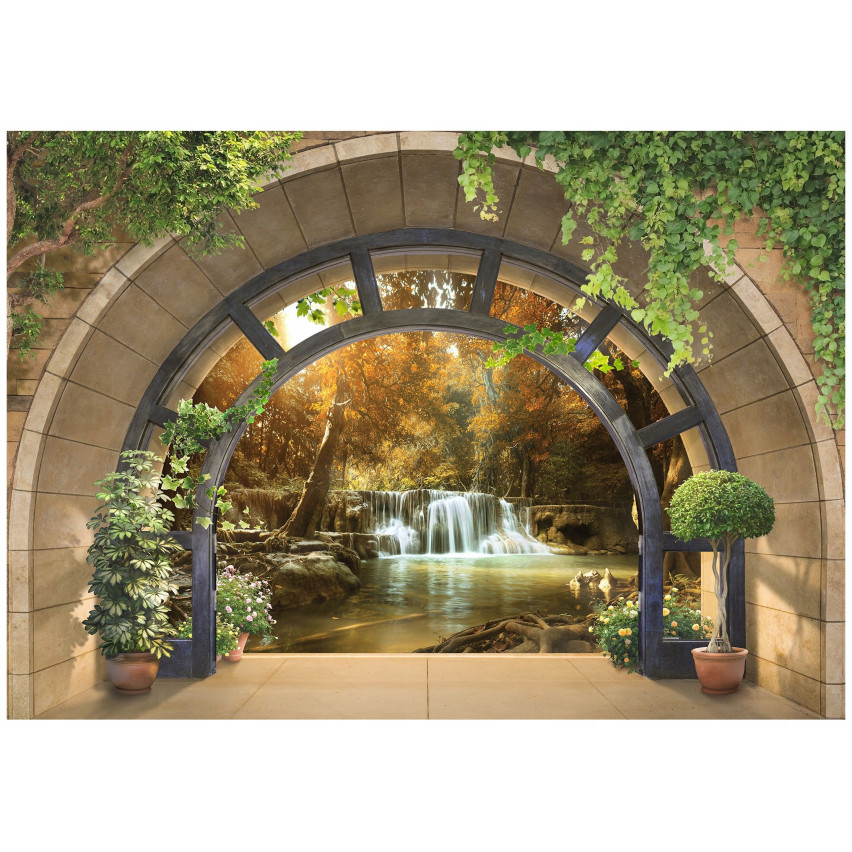 3D WINDOWS WATERPAPAD 3D tapet för vardagsrummet FLIZELINE 150x105