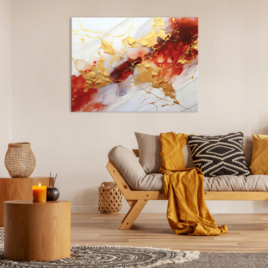 Bild ABSTRACTION MARMUR på canvas Vägg till vardagsrum Sovrum Stor 60x40