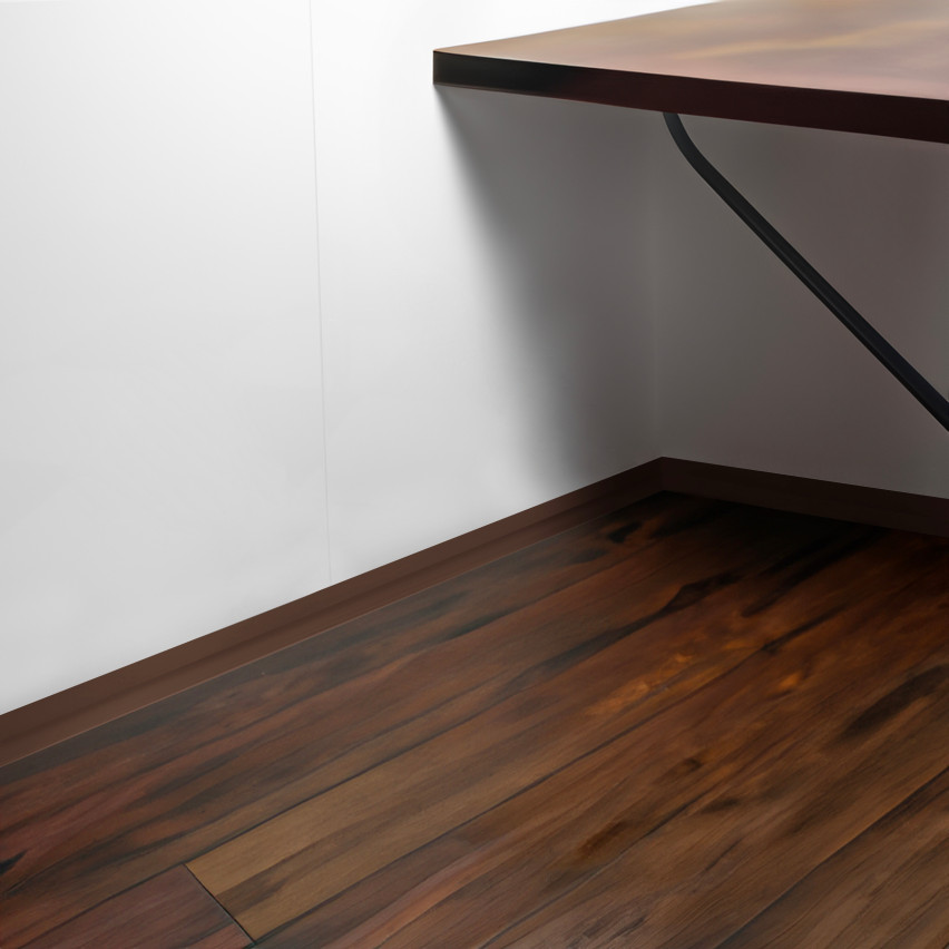 Kantband PVC 10x10 mm, självhäftande, flexibel, brun, 5 m