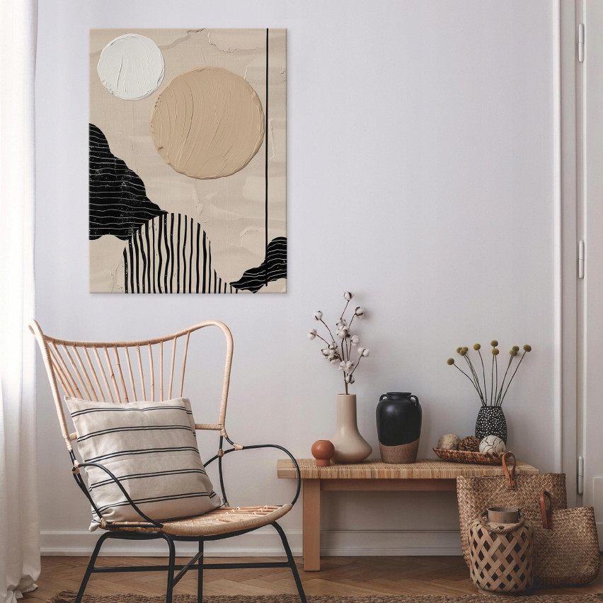 BOHO BEIGE ABSTRAKT BAKGRUND DIVERSE FÖR SÄLLSKAPSRUM 40x30 PP15173