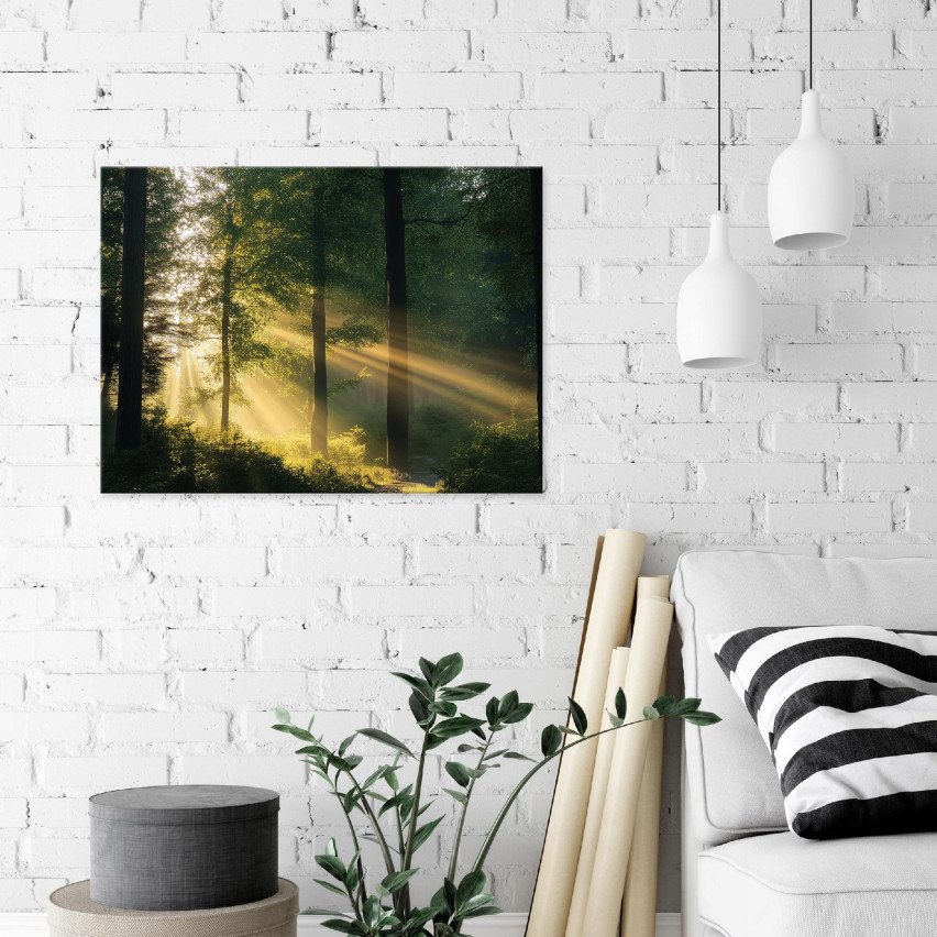 väggmålning skog natur träd sovrum vardagsrum kök 100x70 PP15429