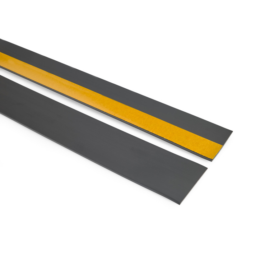 Dekorlister PVC grafit, självhäftande, avslutningslist, dekorativ