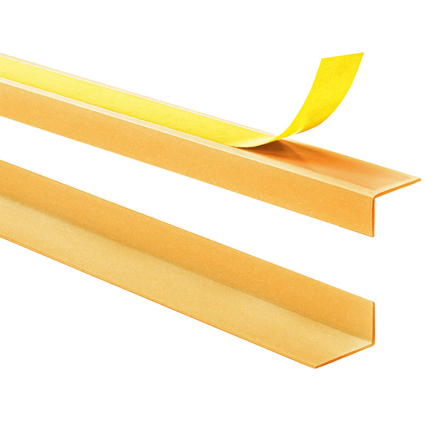 Hårt hörnskyddslist PVC självhäftande limmade på utsidan, dekorativa  KTZ, guld