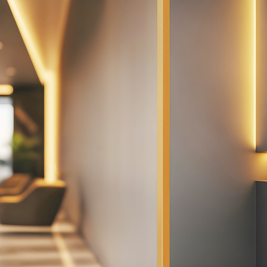 Hård hörnskyddslist PVC dekorativa beige, vinkelprofil KT